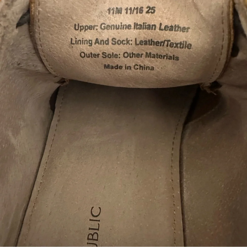 Banana Republic Italian Leather Oxford Ortholite Brown Lace Up, Men’s Size 11